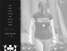 Tablet Screenshot of crossfittheclub.com